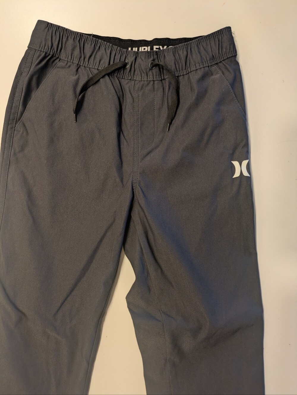 Hurley Kid's Dark Gray Elastic Waist Chinos